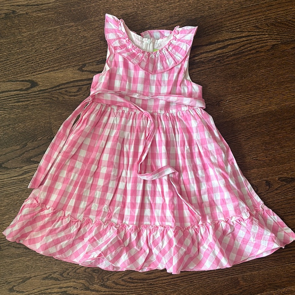 Boutique Pink Gingham Kids Dress